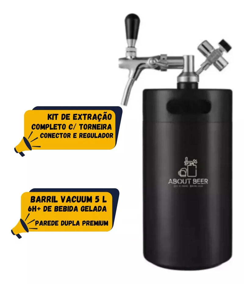 Chopeira térmica portátil About Beer - 5 Litros