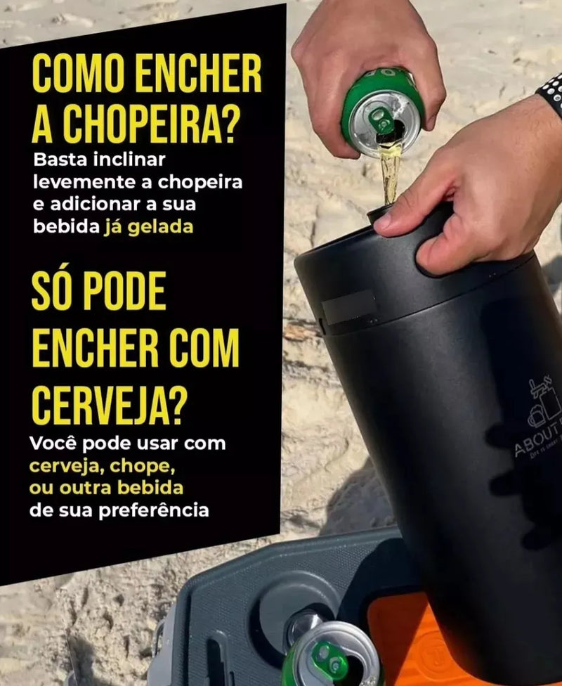 Chopeira térmica portátil About Beer - 5 Litros